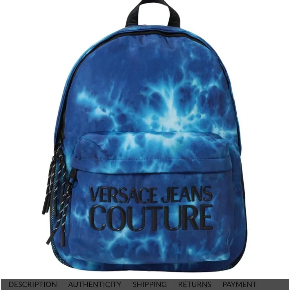 New Versace Jeans Couture Tie Dye Nylon Backpack/Dust bag is included